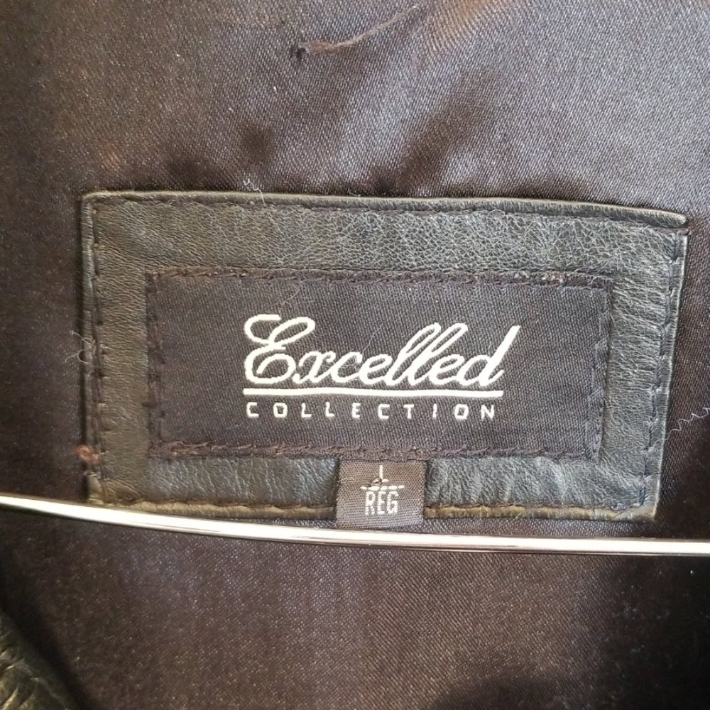 Women's Large Black Leather Coat - Picture 5 of 6